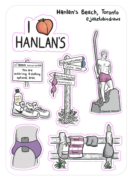 Hanlan’s Beach Sticker Sheet